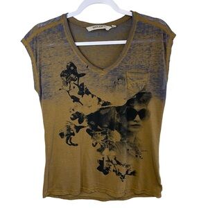 Garcia Jeans - Burnout short sleeve T - Retro Graphic - XS